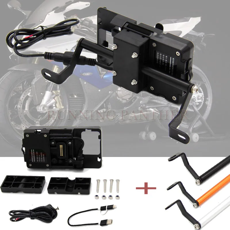 Держатель адаптера для крепления к мотоциклу + USB-зарядка для 1290 Super Adventure S R 2017 2018
