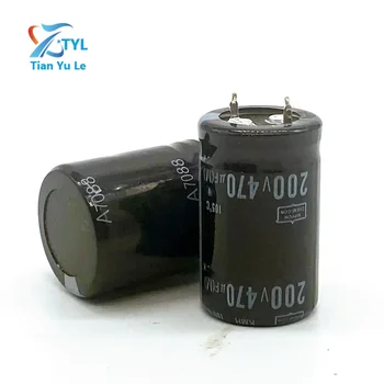 1 шт./лот 200 В 470 МКФ алюминиевый электролитический конденсатор размер 22*35 мм 200 В 470 мкФ 20%