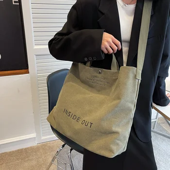 2023 Новая холщовая сумка, сумка через плечо большой емкости, женская новая сумка Super Fire, женская сумка для пригородных поездок, версия сумки на одно плечо