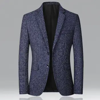 2023 Новый Мужской костюм, пиджак, Высококачественная Мужская одежда, Деловые Повседневные Мужские блейзеры, Красивый Клетчатый Приталенный блейзер, Размер 4XL-M