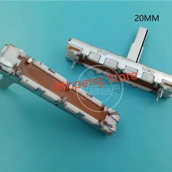 2шт для FH 4,5 см потенциометр фейдера с одинарным прямым скольжением B50K длина ручки 20 мм