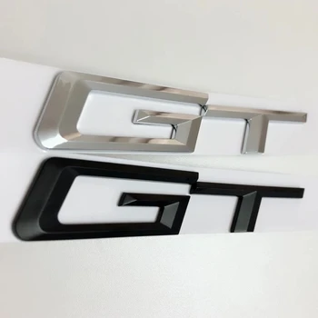 3D ABS Хромированные Буквы Черный Значок Багажника Автомобиля Логотип GT Эмблема Для BMW 3 Серии X1 X3 X5 X6 E90 E36 F30 F34 F07 E83 Автомобильные Аксессуары