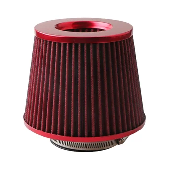 76-мм воздушный фильтр С грибовидной головкой, Выхлопной фильтр, Впускной фильтр, Универсальные автомобильные принадлежности, Красный
