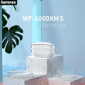 Auroras Для Sony WF-1000XM5 Чехол Прозрачный Силиконовый Противоударный Чехол Для Беспроводных Наушников Sony WF-1000XM4 С Защитой От пыли