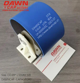 DAWNCAP DTR 0,6 МКФ 6000 В постоянного тока 80A Высоковольтный резонансный нагревательный конденсатор