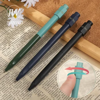 JIANWU Поворотная декомпрессионная многофункциональная шариковая ручка 0,5 мм, черная гелевая ручка, креативный журнал 
