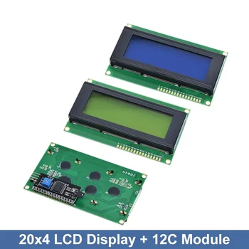 LCD2004 + I2C 2004 20x4 2004A Синий/Зеленый экран HD44780 Символьный ЖК-дисплей/с Модулем Адаптера Последовательного интерфейса IIC/I2C для Arduino