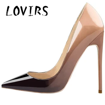 LOVIRS/ Женские туфли-лодочки на шпильке, классические туфли-лодочки на высоком каблуке с закрытым носком, свадебное платье, офисная обувь для вечеринки
