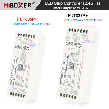 Miboxer 20A Высокоточный Выход 12V 24V 36V Одноцветный/Двойной Белый/RGB/RGBW/RGB + CCT Контроллер Светодиодной Ленты Освещает Ленту Диммером