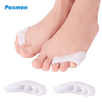 Pexmen, 2 шт. Разделитель мизинцев и протекторы, прокладка для мизинца для перекрытия пальцев и снятия боли в носке от трения