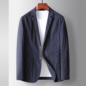 SS5332-Повседневный костюм Мужской деловой повседневный в полоску с цветущими полосками и трикотажной резинкой small wi -форменная куртка