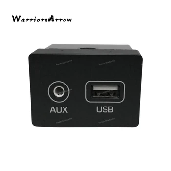 WarriorsArrow Черный разъем AUX и USB Передний пластиковый для Hyundai Tucson 2016 2017 96120-D3000 96120D3000