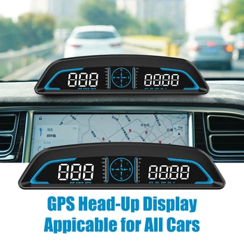 Автомобильный Спидометр 2023 Smart Digital Alarm Reminder Meter G3 GPS HUD Heads Up Display HD Автомобильная электроника Аксессуары для всех автомобилей