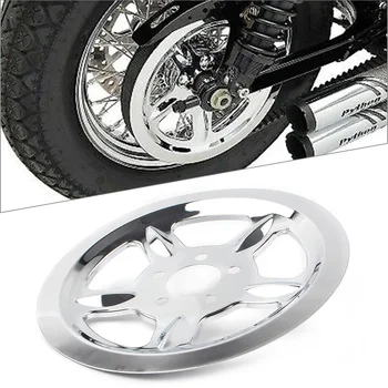 Алюминиевая крышка заднего шкива мотоцикла # 1201-0520 для Harley Sportster XL883 XL1200 Замена Хром/черный