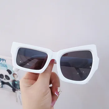 Брендовые Модные Квадратные солнцезащитные очки, Женские Модные Дизайнерские солнцезащитные очки, Женские очки в стиле хип-хоп, панк