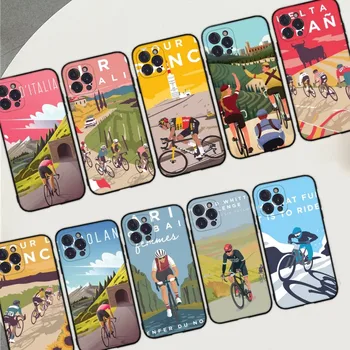 Велосипедный Спорт Чехол Для Телефона iPhone 14 11 12 13 Mini Pro XS Max Cover 6 7 8 Plus X XR SE 2020 Funda Shell