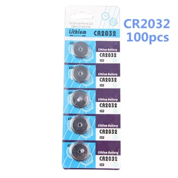 Горячая 100ШТ CR2032 CR 2032 Литиевая Литий-ионная Батарея 3V Button Cell Для Монет BR2032 DL2032 SB-T15 EA2032C ECR2032 L2032 Большая акция