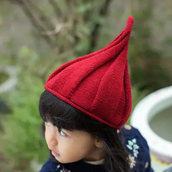 Детские шапки в корейском стиле, детские осенне-зимние вязаные шерстяные крученые шапки, реквизит для фотосъемки новорожденных, шапочка для мальчиков и девочек