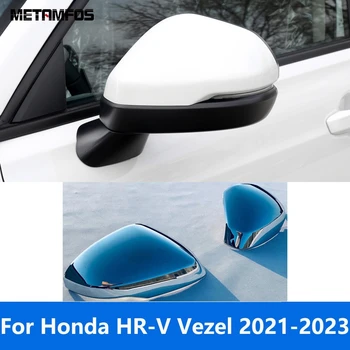Для Honda HR-V Vezel 2021 2022 2023 Хромированная Отделка Крышки Зеркала Заднего Вида Боковая Дверь Крышка Зеркала Протектор Аксессуары Для Укладки Автомобилей