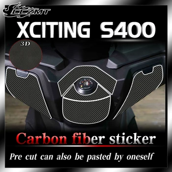 Для KYMCO XCiting S400 S 400 3D защитная пленка из углеродного волокна для мотоциклов, защитные наклейки для всего автомобиля, аксессуары