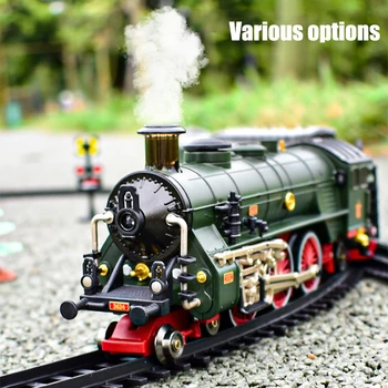 Добавляйте воду и распыляйте дым Модель поезда паровоз с легкосплавной головкой Маленький поезд Набор электрических игрушек на выбор