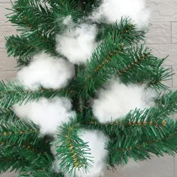 Искусственный снег для рождественских украшений Долговечный пушистый искусственный хлопковый снег своими руками для зимы, рождественское украшение для зимы