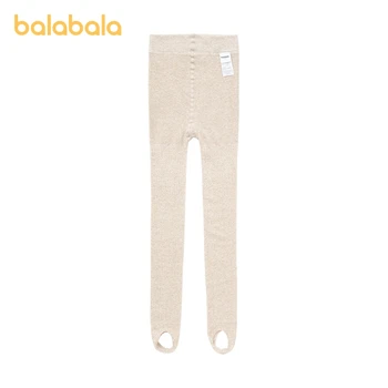 Колготки Balabala для маленьких девочек, осенне-зимние утолщенные термоноски Плюс бархатные носки со средней базой