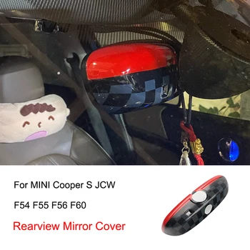 Крышка Зеркала Заднего Вида Внутреннего Помещения Автомобиля Для MINI Cooper S One JCW F54 F55 F56 F60 Крышка Внутреннего Зеркала Заднего Вида В Виде Ракушки Аксессуары
