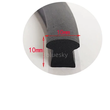 Крышка паза из вспененной резины EPDM, Грибовидная Т-образная прокладка, изоляция 10x10 мм, черный