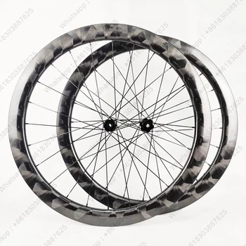 Легкая карбоновая колесная пара для шоссейного велосипеда 700C шириной 25 мм, 38 мм, 50 мм, 60 мм глубиной, колеса для велосипеда с гравийным покрытием