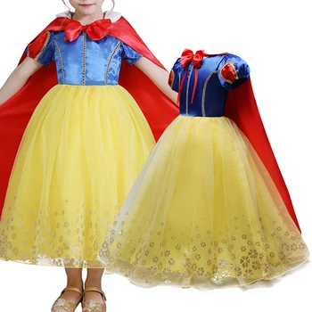 Летнее платье Для девочек, Костюм Снежной Королевы На Хэллоуин Для Детей, Платья Для Косплея Принцессы disfraz carnaval, детское праздничное Платье
