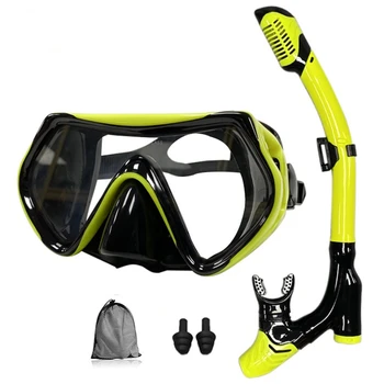 Маска для дайвинга, профессиональная маска для подводного плавания и очки для подводного плавания, набор трубок для подводного плавания, маска для подводного плавания для взрослых унисекс