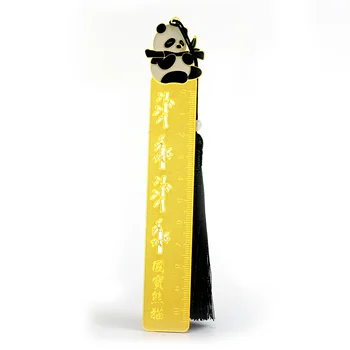 Металлические кисточки-закладки Panda Оптом, Высококачественная Красочная и симпатичная Китайская Линейка для закладок