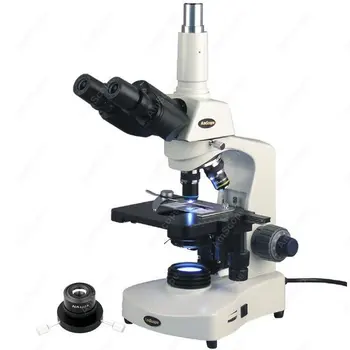 Микроскоп Darkfield Brightfield-AmScope Поставляет 40X-2000X Трехокулярный Составной Микроскоп Darkfield Brightfield + 3-Мегапиксельную камеру