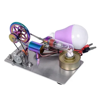 Модель двигателя Стирлинга с горячим воздухом Генератор Двигателя Физический Эксперимент Научная Игрушка Образовательная Научная Игрушка