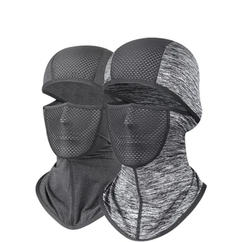 Модная велосипедная маска для лица из ледяной ткани, защищающая от пота, Дышащая кепка, солнцезащитный козырек от ультрафиолета, головной убор для верховой езды, балаклава