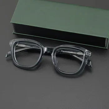 Мужской тренд Классические американские Ретро очки унисекс в японской оправе Высококачественные Ацетатные очки Квадратные Женские очки для близоруких