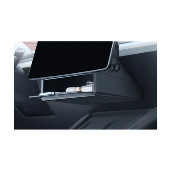 Навигационный экран центрального управления автомобиля Ящик для хранения Полка для хранения Интерьерные аксессуары для Tesla Model 3 Y 2020-2023
