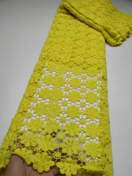 Нигерийская гипюровая кружевная ткань 2024, Высококачественная Африканская кружевная ткань с водяными парусинами и пайетками Для женских вечерних платьев