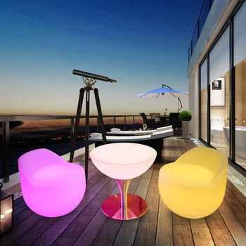 Новая комбинация барного стола и стула со светодиодной подсветкой, стенд KTV, разбросанный стол, табурет для отдыха на открытом воздухе, креативный диван-кресло