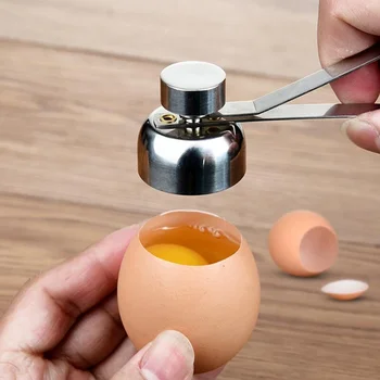 Новые практичные Металлические ножницы для яиц, Резак для яиц, Открывалка для скорлупы, Набор креативных кухонных инструментов для открытия вареных сырых яиц из нержавеющей стали