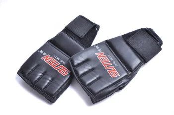 Перчатки для кикбоксинга Mitt Train для спарринга с полупальцами, боксерские перчатки, защитные перчатки для ММА Boxeo Punch, бесплатная доставка