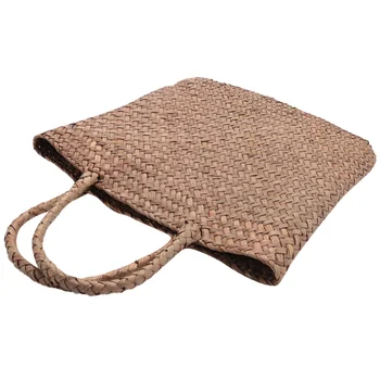 Повседневная соломенная сумка, натуральные плетеные сумки-тоут, женская плетеная сумка для сада, мини-плетеные сумки из ротанга ручной работы