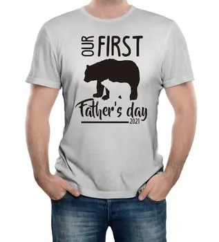 Подарок в виде футболки с рисунком медведя на День первого отца Для семьи, маленького сына и дочери