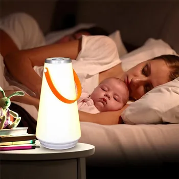 Портативный уличный светодиодный фонарь для кемпинга, подвесная лампа для палатки, сенсорный выключатель, перезаряжаемый ночник для спальни, домашняя ночная лампа