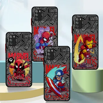 Противоударный Чехол для Телефона Xiaomi Poco X3 Pro C40 X5 Pro X4 GT M5s M3 F3 X4 Pro M5 X3 NFC Marvel Человек-Паук Железный Человек Чехол
