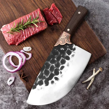 Профессиональный кованый кухонный нож для обвалки свиней, Нож для разделки мяса, нож для шеф-повара, нож для чистки и нарезки мяса, Коммерческий нож для свинины, Инструменты для резки мяса.