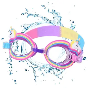 Регулируемые плавательные очки высокой четкости, Регулируемые Очки для водных видов спорта, Регулируемый ремешок, силиконовые мультяшные водонепроницаемые очки для защиты глаз