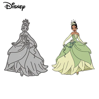 Режущие штампы Disney Princess Tiana Принцесса и Лягушка, Вырезанные вручную для Скрапбукинга 