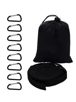 Ремешок для кемпинга, регулируемый ремень для хранения в кемпинге, Портативная уличная вешалка для ремня с крючками
